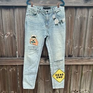 Alexander Wang slim fit light wash jeans, size 29
